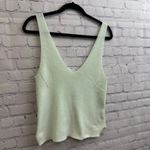 Gentle Fawn Knit Tank Light Lime Green V Neck Size Small Summer Boho Photo 6