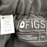 FIGS  Satura Seamed Front Scrub Pants High Waist Cuffed Straight Black XXS Photo 1