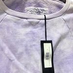 NWT Nili Lotan Classic Crew Neck Light Lavender Tie Dye Sweatshirt Purple Size XS Photo 5