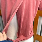 Aerie  Dusty Rose Short Sleeve crop cut back Tee Photo 7