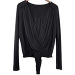 Free People  Turnt Thong Bodysuit Black S P Photo 2