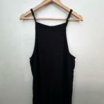 Carly Jean Los Angeles  | Black Jumpsuit Wide Leg Cropped Linen Blend | Small Photo 2