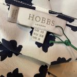 Hobbs London Hobbs Ivory/Navy 100% Silk Blouse Size 6 NWT Photo 5