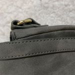 Southwestern Grey Crossbody Bag with Saddle Shape and Tassel Detail Gray Photo 5