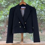 Veronica Beard Women's Black Cropped Blazer Size 4 Photo 0