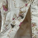 Worthington Cream Pink Floral Blazer 22W metallic lace up tie back jacket plus Photo 5