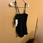 Beyond Control One Piece Swimsuit 8 Black Strapless Ruffle Flowy Tummy Control Photo 9