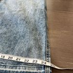 Belle Sky Belle & Sky Denim Zip Front Raw Hem Vintage Wash Midi A Line Skirt sz2 Photo 12