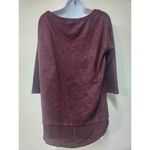 Silence + Noise Anthropologie Aimee Chiffon Shirttail Sweater Size S. B11 Photo 3