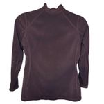 The North Face L Fitted Fleece Mid layer Long Sleeve Deep Plum Purple Top Photo 1