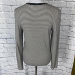 Ralph Lauren Sport women XL scoopneck Longsleeve stripe top grey/white Photo 9