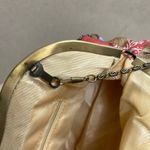 Vintage Floral Beaded Kiss Lock Clutch Evening Bag chain crossbody Red Photo 11