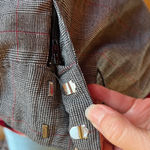 No Boundaries Plaid Low Rise Dress Pants Black Red White Low Rise Photo 7