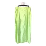 Carmen Marc Valvo  Collection Lime Green Satin Midi Skirt Women's Size 10 Photo 3