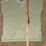 Orvis  Classic Collection V-Neck Cap Sleeve Top Lightweight Tee Shirt‎ green L Photo 4