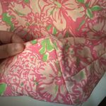 Lilly Pulitzer Floral Pink Tote Bag with Gold Handles Photo 2