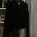 Juicy Couture  Black Rhinestone Velour hoodie Photo 4