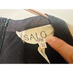 SALONI Tabitha 100% Silk Black Red A Photo 8