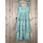 Lulus NWT  Glamorous Sweetie Sage Burnout Tie-Strap Bustier Midi Dress Gala L Photo 3