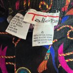 Talbots  VTG Light Corduroy Maxi Skirt w/Belt Loops  Festival Print Tassels Cords Photo 2