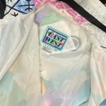 Vintage 80s 90s East West Geometric Windbreaker Jacket Colorblock Nylon Retro M White Size M Photo 3
