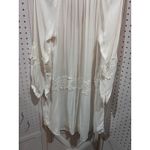 Joie  White Lace Trimmed Tassel V Neck Long Sleeve Bohemian Mini Dress Size S Photo 7