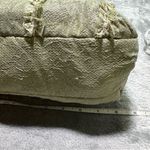 Vintage Malina Artisan Olive Green Lace Floral Rosettes Kiss Lock Purse Photo 8