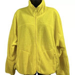 Free People Movement Ziggy Fleece Zip Up Jacket Yellow Medium New W/out Tags Photo 0