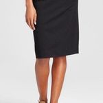 A New Day Black Ponte Pencil Skirt Photo 0