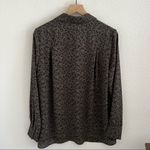 Chelsea Theodore Leopard Print Button Front Collar Shirt Medium Photo 6