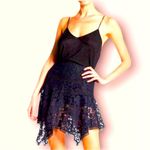 Veronica Beard NWT  Aura Asymmetrical skirt in black/blue 10 Photo 2