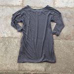 Bobeau  Beige and Black Striped Longsleeve Dress S Photo 4