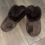 UGG  Rona Ultra-Short Sheepskin Slippers chestnut brown color size 8 Photo 3