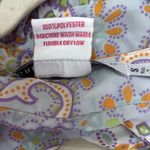 Gretchen Scott Top Womens Small Multicolor Paisley Print Sheer V Neck Blouse Photo 6