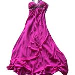 Vintage Fiesta Women’s Prom Formal Hot Pink Stones Layered Dress Women’s Size M Size M Photo 0