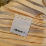 Cream Pleated Halter Maxi Gown Yellow Size 8 Photo 7