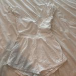 EXPRESS White Eyelet  Romper Photo 0