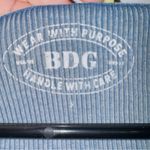 BDG Urban Outfitters  Women's Small Light Blue Ribbed Pullover Hooded Sweatshirt Photo 3