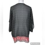 Maurice's Maurice’s Women’s Paisley Print Boho Chiffon Relaxed Fit Coverup Kimono Size S/M Photo 2