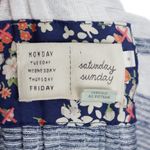 Anthropologie  Blue Stripe Sleeveless Cardigan Coastal Grandma Medium Photo 6