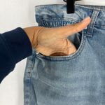 No Boundaries  Mom Jeans Womens 19 Blue Denim Stretch High Rise Slim Distressed Photo 2