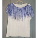 ZARA ✨ White&Blue Print Sleeveless Shirt Blouse✨ Photo 1