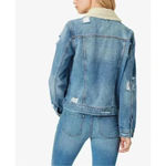 Jessica Simpson Womens Distressed Jean Jacket blue XS Photo 1