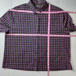 Madewell  Button Up Plaid Flannel Shirt Boxy Loose Fit Crop Top Blouse Size M Photo 6