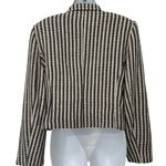 Vintage 90s Black White Houndstooth 100% Silk Cropped Blazer size XS Soiree Photo 1