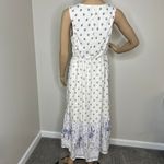 Old Navy  White Floral Fit and Flare Midi Dress Photo 1