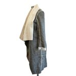 Anthropologie Amadi Camilia Gray Sueded Sherpa Duster Coat Jacket Size XS Photo 3