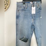 RE/DONE  Distressed Low Slung Crop Rigid Jeans New Size 30 Photo 9