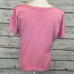 Nike Pink Striped Dri Fit V Neck T-Shirt-Large Photo 2