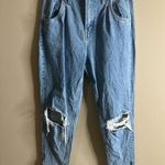 Vervet  blue pleated front distressed jeans size 27 Photo 1